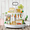 7 Pieces Tiered Tray Decor Set Farmhouse Farm Tiered Tray Decor Items Summer Sunflower Watermelon Bee Lemon Theme Mini Wooden Signs for Easter Graduation Home Kitchen Decorations (Rabbit Style)