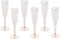 Gold Glitter Plastic Classicware Glass Like Champagne Wedding Parties Toasting Flutes (1 Box = Quantity 30)