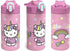 Zak Designs Sanrio Hello Kitty Vacuum Insulated, Stainless Steel Kids Water Bottle with Flip-Up Straw Spout and Locking Spout Cover, Durable Cup for Sports or Travel (14 oz, 18/8 SS)