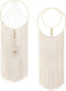 Mkono 2 Pcs Macrame Wall Hanging Woven Wall Decor Art Boho Chic Bohemian Home Decorations for Apartment Bedroom Living Room Dorm Nursery Room, 12" W x 36" L, Medium