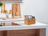 ROYALHOUSE Bamboo Utensil Holder And Organizer For Kitchen Countertop