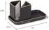 Full Circle Stash, Ceramic Sink Caddy, Gray and White, 11"