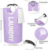 Laundry Basket, Roiroiko Waterproof 82L Large Collapsible Fabric Laundry Hamper, Foldable Clothes Storage Washing Bag Washing Bin with Alloy Handles for College Bathroom Travel (purple, Large)