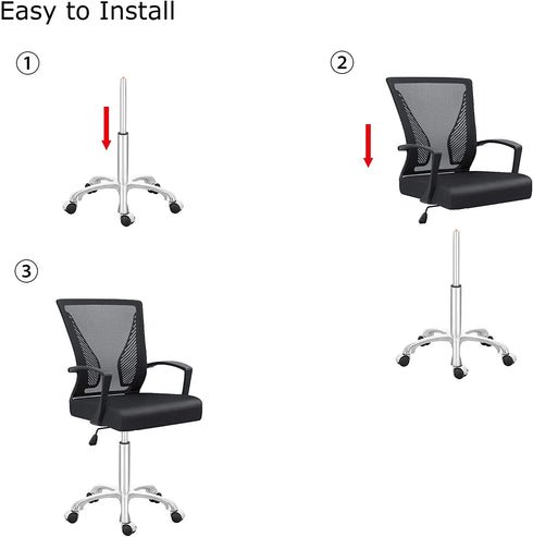 YXLLUX Adjustable Gas Lift Cylinder Office Gaming Chair Cylinder Replacement Parts,Hydraulic Lift Control for Stool Chair (13.5-21.5 inch)
