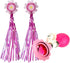 Kids Bike Horn, Children Bicycle Bell with 2 Pack Bike Handle Streamers Bike Accessories for Girls or Boys (Pink)
