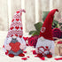 2PCS Valentines Day Gnome Plush Decorations, Gnome Couple, ROTOMOON Elf Gnomes Decor, Swedish Tomte Dwarf Figurines Table Ornaments, Valentines Day Decor, Valentines Gifts