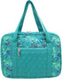 DIWI Quilted Bible Cover Extra Large Sizes 11.25 X 8.25 X 2.75 Inches Bible Tote Good Book Case Teal Color (XL, C2 Butterfly Green)
