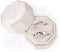 Velvet Ring Box, Etercycle Octagon Gorgeous Vintage Double Jewelry Ring Gift Box with Detachable Lid for Proposal Engagement Wedding Ceremony (Beige)