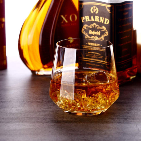 Whiskey Glass Set of 4 by Amallino , Old Fashioned Glass 14oz as Rocks Glasses