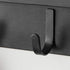 SONGMICS Key Holder for Wall, Wall Mounted Mail Organizer, Metal Floating Shelf with 5 Hooks, Wall Key Hook for Entryway, Key Hanger for Wall, Living Room, Hallway, Mudroom, Kitchen, Black UHCH315B01