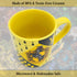 Silver Buffalo Harry Potter Hufflepuff House Crest Ceramic Mug, 14 Ounces