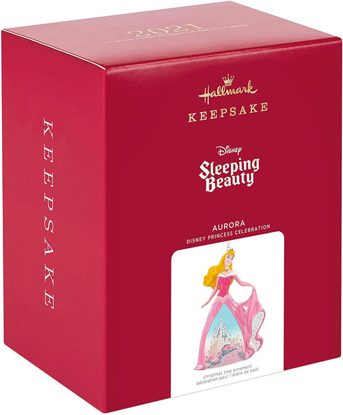 Hallmark Keepsake Christmas Ornament 2021, Disney Princess Celebration Aurora, Porcelain