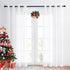 NICETOWN Pure White Sheer Curtains 84 inches Long, Chiffon Semi Sheer Curtain Panels for Bedroom, Home Decoration Solid Voile Panels (2-Pack, 54 Wide)