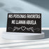 JennyGems Gifts for Abuela, Abuela Gifts from Granddaughter Grandson, Mis Personas Favoritas Me Llaman Abuela Wooden Sign, Regalo Para Abuela, Abuela Gifts for Christmas, Grandma Birthday Gifts