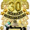 Gold 30th Birthday Decorations kit- Cheers To 30 Years Banner Balloons and Cake Topper, Happy Birthday Sash, Gold Tinsel Foil Fringe Curtains, for Birthday&Anniversary Decorations