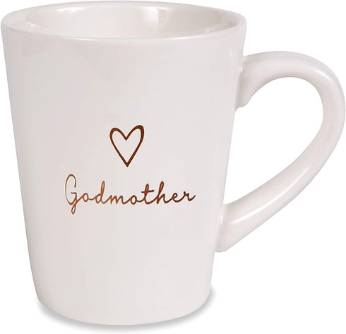 Pavilion Gift Company Godmother Cup, 1 Count (Pack of 1), Cream