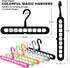 Closet Organizers and Storage,6 Pack Sturdy Hangers for Closet Organizer,Dorm Room Essentials,Closet Storage,Smart Closet Organization,Magic Space Saving Hanger With 9-Holes for Wardrobe Heavy Clothes