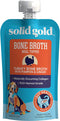 Solid Gold Turkey Bone Broth for Dogs - Grain Free Dog Food Topper Rich in Collagen and Superfoods - Nutrient Dense Dog Gravy Topper for Dry Food - Promotes Gut Health and Hydration - Single