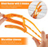4 Pieces Window Venetian Blind Cleaner Tools 2 Pieces Window Blind Duster Brush and 2 Pieces 7 Finger Duster Brush for Window Air Conditioner Duster Dirt Cleaner (Yellow, Orange)
