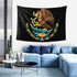 QSMX 40x60 Inches Cool Mexico Flag Eagle Tapestry Wall Hanging, Wall Art Decoration for Bedroom Living Room Dorm, Window Curtain Picnic Mat, Bedspread, Perfect for Teens Adult, Easy to Care