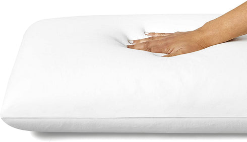 Sealy Molded Memory Foam Pillow, 1 Count (Pack of 1), White, Grey