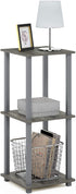 Furinno Simplistic Set of 2 End Table, French Oak Grey/Grey