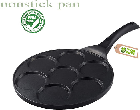 Mini Pancake Maker for Kids,Sarten Mini Pancakes Griddle Round Pancake Pan for Pancakes Nonstick Pancake Griddle Pan