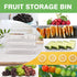 Refrigerator Organizer Bins Produce Saver - 2.5L x 3 SILIVO Fridge Storage Containers with Removable Drain Tray for Produce, Fruits, Vegetables, Meat and Fish