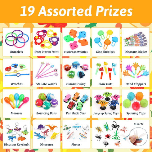 nicknack Pinata Filler Toys 100pcs Party Favor Assortment for Kids Birthday Prizes Box Toy for Classroom Rewards,Treasure Box Prizes,Carnival Prizes