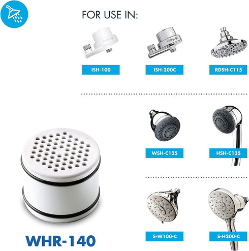 Culligan WHR-140 WTR FiltrationCartridge Shower Filter Replacement Cartridge, 1 Count (Pack of 1), White
