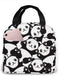 MSGUIDE Cute Panda Insulated Lunch Bag Leakproof Cooler Lunch Box for Men Women Adult - Reusable Thermal Tote Bag for Office Work School Picnic Beach