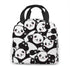 MSGUIDE Cute Panda Insulated Lunch Bag Leakproof Cooler Lunch Box for Men Women Adult - Reusable Thermal Tote Bag for Office Work School Picnic Beach