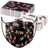 60PCS Disposable Fashion Face Masks Love Heart Print Valentine's Day Stylish Gift Unisex 3-Ply Covering Individually Packed for Adult Man Women