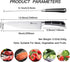 MAD SHARK 8 Inch Chef Knife, German Military Grade Composite Steel, ULTRA-SHARP, Quality Kitchen Chopping Knife, Vegetable or Meat Cutting, Cooking Chief Knife, High Carbon Stainless