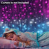 Pink Teal Blue Ombre Curtain Lights for Teen Girls Room Waterfall Led String Lights Hanging Fairy Lights Mermaid Nursery Kids Teen Room Bedroom Wall Window Decoration (Pink & Turquoise)