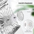 Mini Handheld Fan Rechargeable, Portable Retractable 3 Speeds with Fragrance, LIGHTDESIRE Personal Fans Small Handheld Battery Operated Desk Electric Fan for Travel Home Office School Queue Makeup Fan (White)
