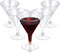 Plastic Martini Glasses Disposable Martini Glasses 6.5 oz Disposable Plastic Cup Plastic Dessert Cocktail Cup Nice for Appetizer Dessert Mousse for Weddings Parties Supply (48 Pieces)
