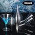 Plastic Martini Glasses Disposable Martini Glasses 6.5 oz Disposable Plastic Cup Plastic Dessert Cocktail Cup Nice for Appetizer Dessert Mousse for Weddings Parties Supply (48 Pieces)
