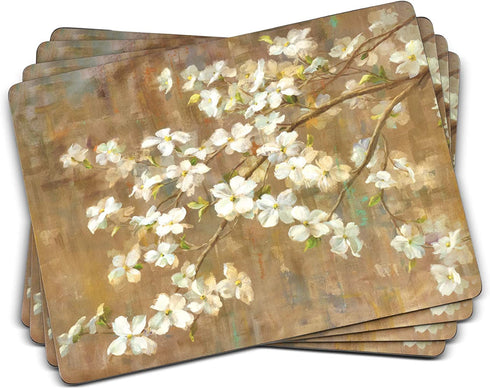 Pimpernel Dogwood in Spring Collection Placemats - Set of 4