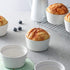 DOWAN Ramekins 8 oz Oven Safe, Porcelain Ramekins Souffle Dish, Creme Brulee Ramekins, White Ramekins for Baking, Stackable Ramekin for Pudding, Spinach Souflees, Set of 6