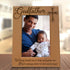 KATE POSH - Godfather Engraved Natural Wood Picture Frame, Cross Decor, Godfather Gift from Godchild, Baptism Gifts, Religious Catholic Gifts, Thank You Gifts (4" x 6" Vertical)