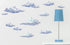 Create-A-Mural Sky Cloud Wall Decals Beautiful Cloud Wall Stickers Girls Wall Art Stickers for Bedroom Peel and Stick Kids Room Decor Nursery Toddler Teen Decorations Playroom Birthday Gift