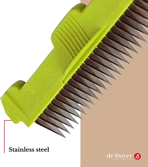 de Buyer - La Mandoline Revolution Julienne Blade - Replacement Julienne Blade for Revolution Mandoline Slicer - Stainless Steel Blade - 3 mm - Green