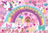 7x5ft girl dream sweet 16 pink party backdrop crazy big glitter happy birthday banner colorful happy cartoon unicorn puppy photo booth Studio Props Dessert Table Banner Party Supplies mural poster