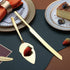 Gold Wedding Cake Knife and Server Set, Stainless Steel Cake Cutting Set for Wedding, Include Cake Cutter and Cake Server for Wedding, Parties, Activities, Family, Dishwasher Safe (Shiny Gold)