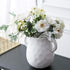 Kimdio Ceramic Flower Vase, Vases for Decor, Decorative Table Floral Vase for Living Room, Indoor Plant, Shelf, Mantle, Table, Office, Wedding Centerpieces/Arrangements,Bottom Waterproof (White)