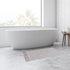 French Connection Nellore Bath Mat | Woven and Beaded Bathroom Rug | 100% Cotton | Premium Bathroom D©cor | Machine Washable | Measures 20"x34" | Light Grey