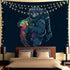 Space Tapestry Trippy Tapestry Cool Astronaut Poster Tapestry Mens Guys Posters For Room Fantasy Galaxy Jellyfish Blacklight Boho Hippie Wall Hanging Spaceman Tapestries For Bedroom Man Room Decor.