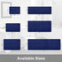 Memory Foam Soft Bath Mats - Non Slip Absorbent Bathroom Rugs Rubber Back Runner Mat for Kitchen Bathroom Floors 17" x 24", Navy Blue