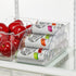 mDesign Compact Plastic Kitchen and Pantry Storage Organizer Bin for Tall Skinny Soda/Pop Cans - Kitchen, Pantry, Refrigerator - Clear